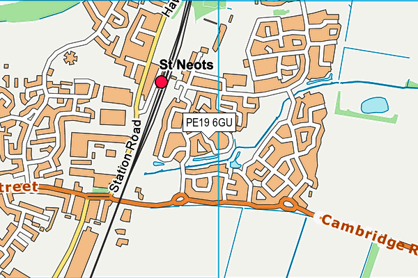 PE19 6GU map - OS VectorMap District (Ordnance Survey)