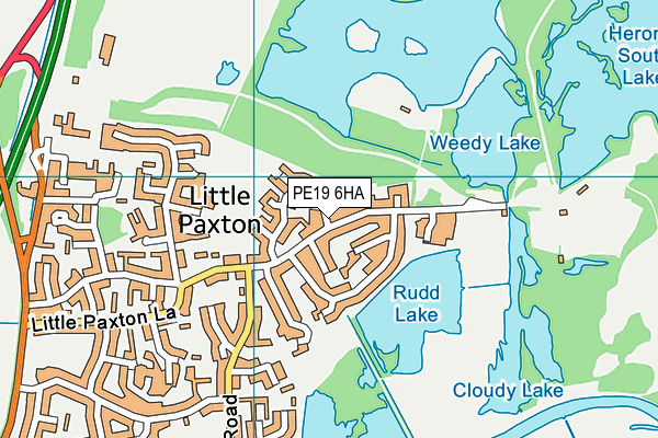 PE19 6HA map - OS VectorMap District (Ordnance Survey)
