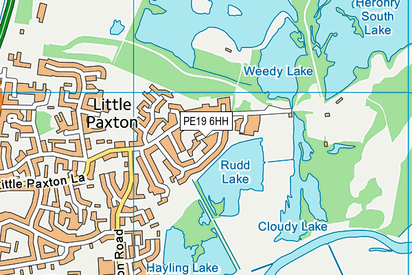 PE19 6HH map - OS VectorMap District (Ordnance Survey)