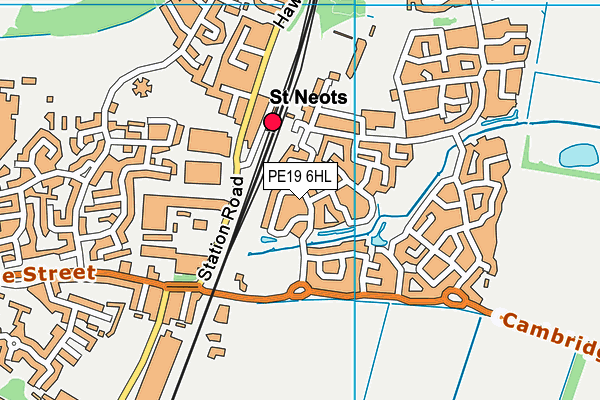 PE19 6HL map - OS VectorMap District (Ordnance Survey)