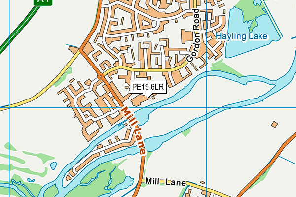 PE19 6LR map - OS VectorMap District (Ordnance Survey)