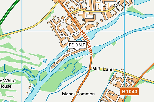PE19 6LT map - OS VectorMap District (Ordnance Survey)