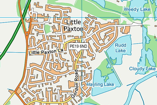 PE19 6ND map - OS VectorMap District (Ordnance Survey)