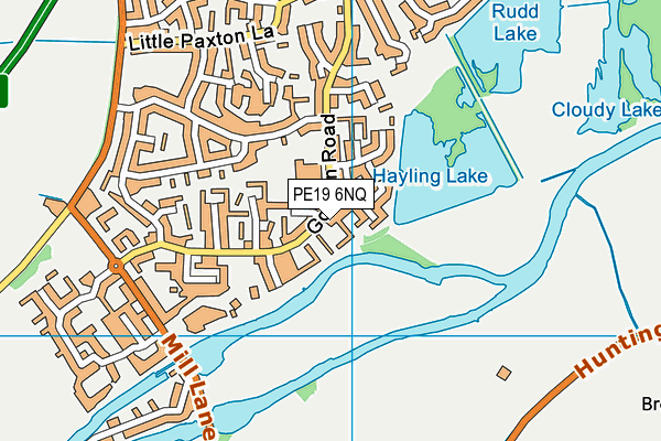 PE19 6NQ map - OS VectorMap District (Ordnance Survey)