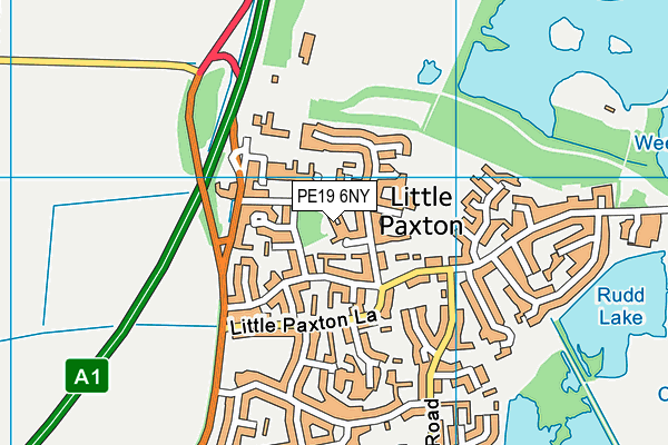 PE19 6NY map - OS VectorMap District (Ordnance Survey)