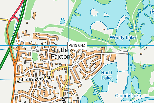 PE19 6NZ map - OS VectorMap District (Ordnance Survey)