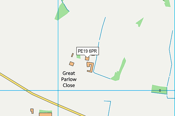 PE19 6PR map - OS VectorMap District (Ordnance Survey)