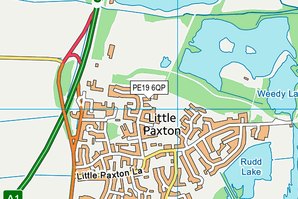 PE19 6QP map - OS VectorMap District (Ordnance Survey)