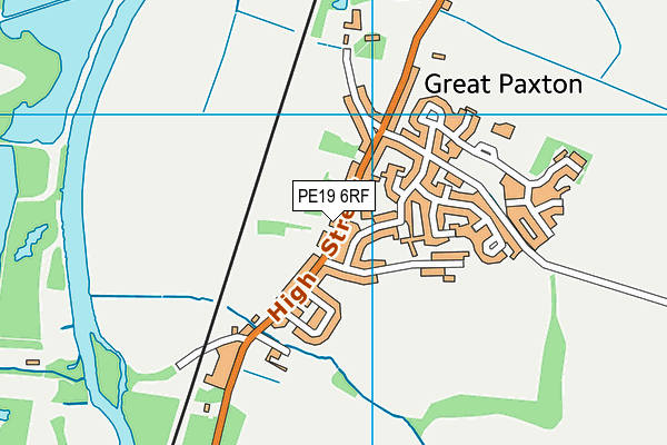 Map of THE BELL GT PAXTON LTD at district scale