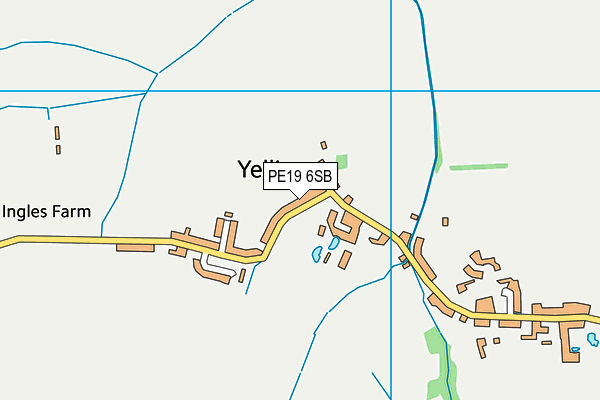 PE19 6SB map - OS VectorMap District (Ordnance Survey)