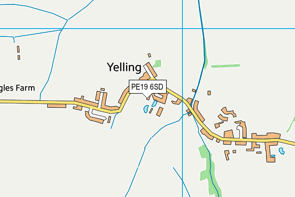 PE19 6SD map - OS VectorMap District (Ordnance Survey)