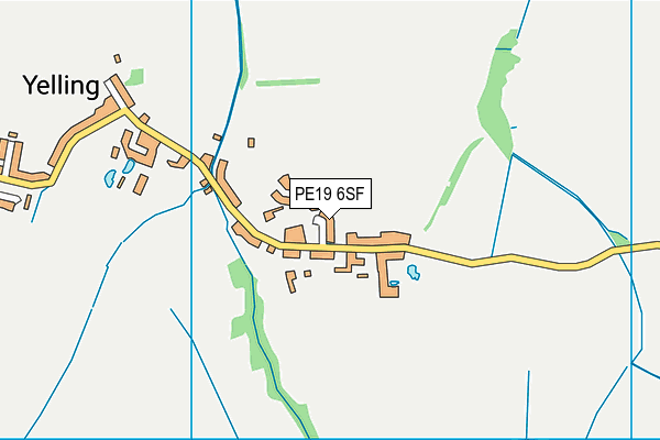 PE19 6SF map - OS VectorMap District (Ordnance Survey)