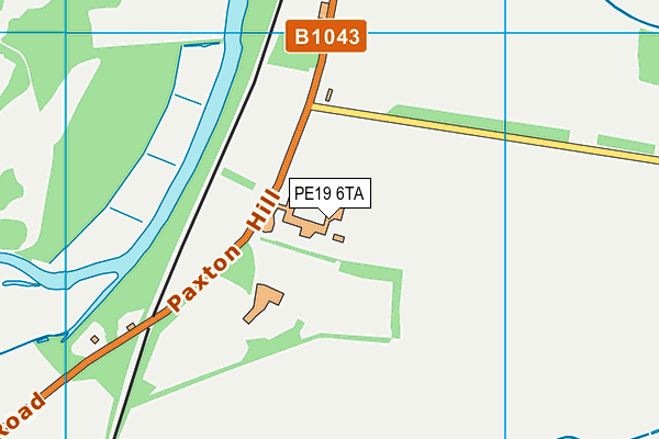 PE19 6TA map - OS VectorMap District (Ordnance Survey)