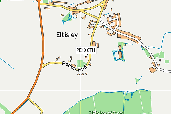 PE19 6TH map - OS VectorMap District (Ordnance Survey)