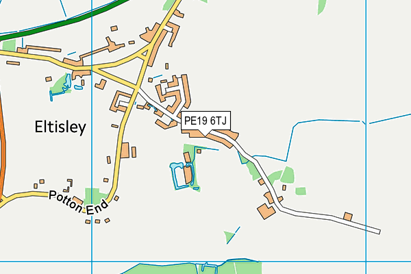 PE19 6TJ map - OS VectorMap District (Ordnance Survey)