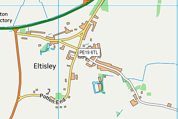 The Newton Community Primary School map (PE19 6TL) - OS VectorMap District (Ordnance Survey)
