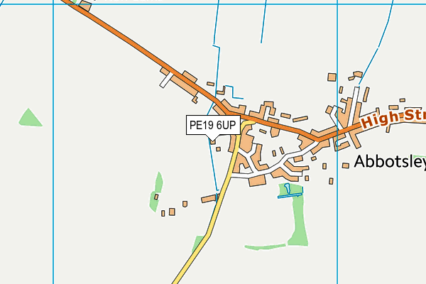 PE19 6UP map - OS VectorMap District (Ordnance Survey)