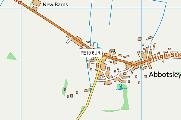 PE19 6UR map - OS VectorMap District (Ordnance Survey)