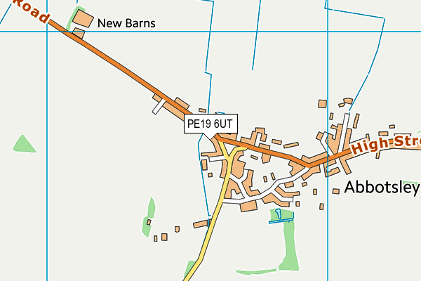 PE19 6UT map - OS VectorMap District (Ordnance Survey)