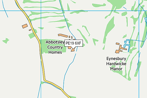 PE19 6XF map - OS VectorMap District (Ordnance Survey)