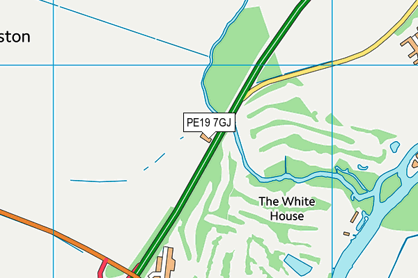 PE19 7GJ map - OS VectorMap District (Ordnance Survey)