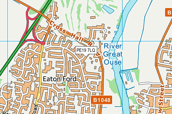 PE19 7LQ map - OS VectorMap District (Ordnance Survey)
