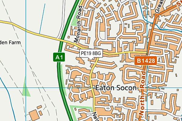 PE19 8BG map - OS VectorMap District (Ordnance Survey)