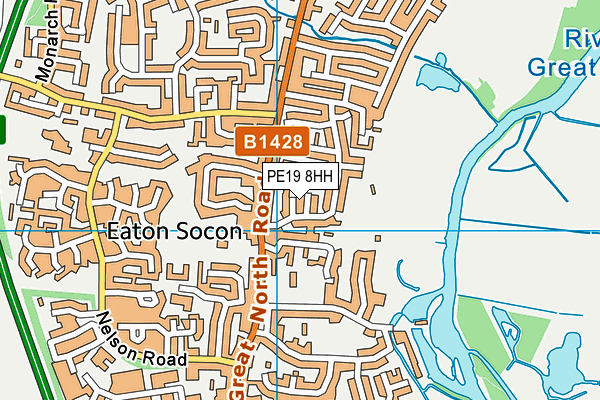 PE19 8HH map - OS VectorMap District (Ordnance Survey)