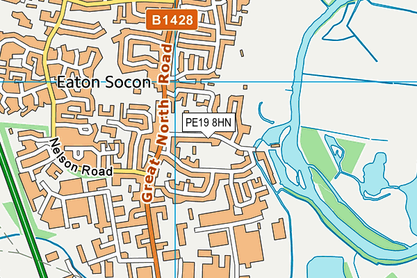 PE19 8HN map - OS VectorMap District (Ordnance Survey)