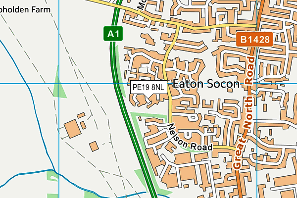 PE19 8NL map - OS VectorMap District (Ordnance Survey)