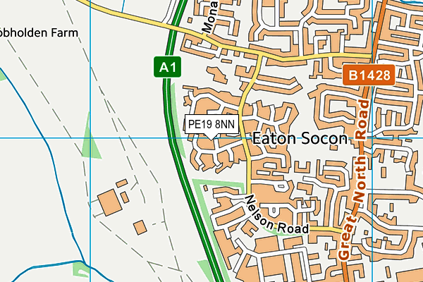 PE19 8NN map - OS VectorMap District (Ordnance Survey)