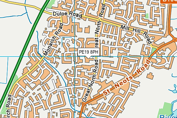 PE19 8PH map - OS VectorMap District (Ordnance Survey)