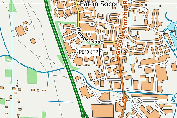 PE19 8TP map - OS VectorMap District (Ordnance Survey)