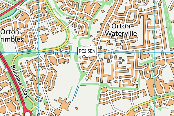 PE2 5EN map - OS VectorMap District (Ordnance Survey)