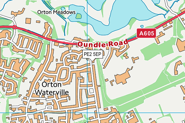 PE2 5EP map - OS VectorMap District (Ordnance Survey)