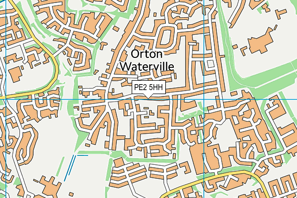 PE2 5HH map - OS VectorMap District (Ordnance Survey)