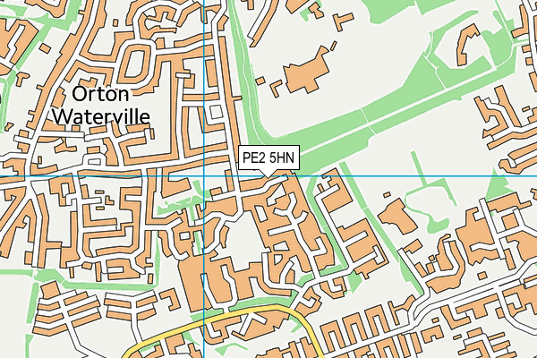 PE2 5HN map - OS VectorMap District (Ordnance Survey)