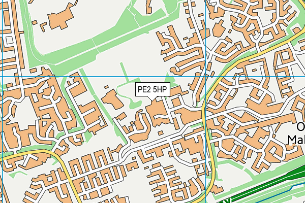 PE2 5HP map - OS VectorMap District (Ordnance Survey)