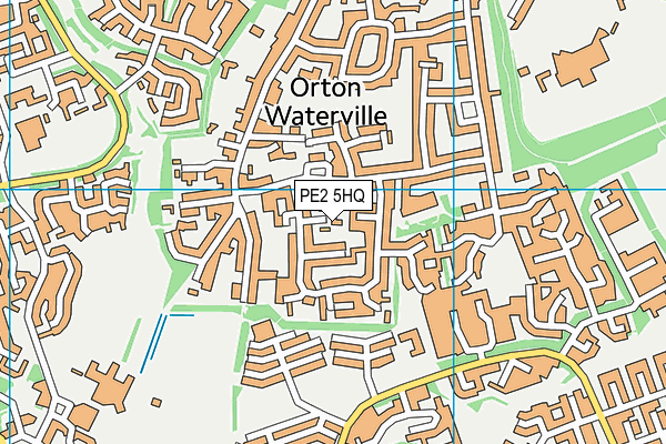 PE2 5HQ map - OS VectorMap District (Ordnance Survey)