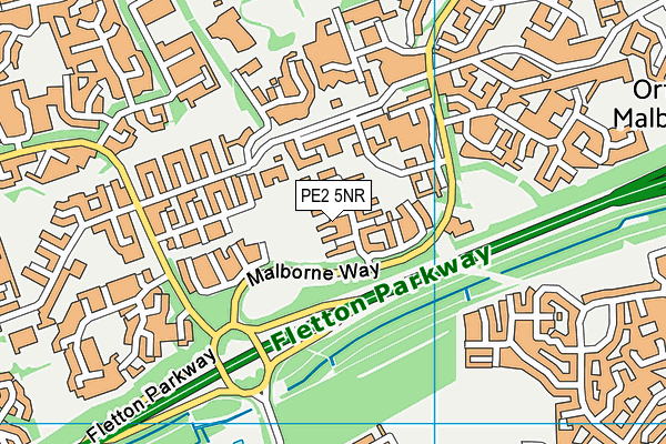 PE2 5NR map - OS VectorMap District (Ordnance Survey)