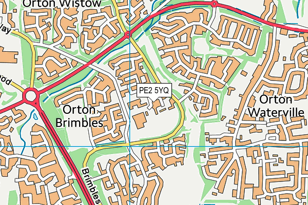 Ormiston Meadows Academy map (PE2 5YQ) - OS VectorMap District (Ordnance Survey)