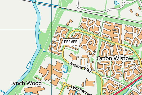 PE2 6FR map - OS VectorMap District (Ordnance Survey)