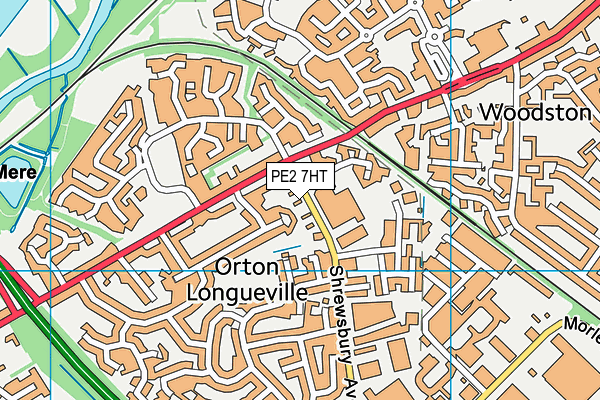 PE2 7HT map - OS VectorMap District (Ordnance Survey)