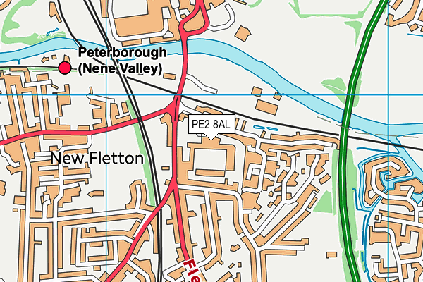 Peterborough United Fc (The Weston Homes Stadium) map (PE2 8AL) - OS VectorMap District (Ordnance Survey)