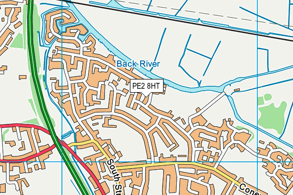 PE2 8HT map - OS VectorMap District (Ordnance Survey)