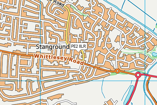 PE2 8LR map - OS VectorMap District (Ordnance Survey)