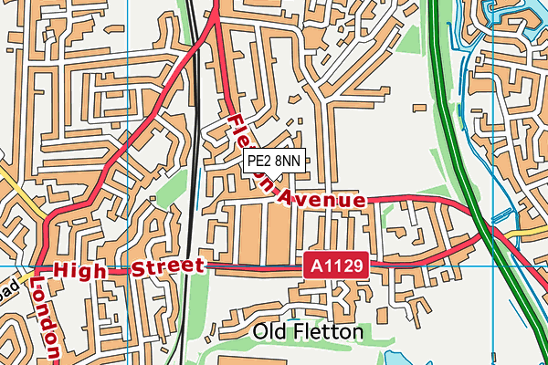 PE2 8NN map - OS VectorMap District (Ordnance Survey)