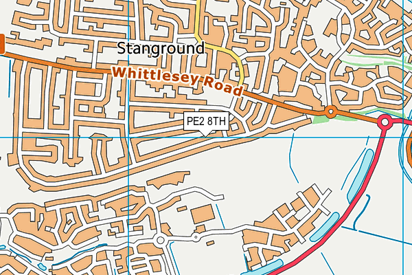 PE2 8TH map - OS VectorMap District (Ordnance Survey)