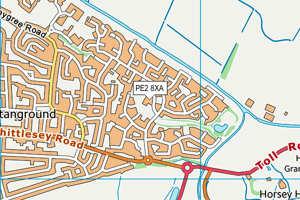 Heritage Park Primary School map (PE2 8XA) - OS VectorMap District (Ordnance Survey)