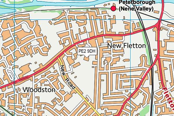 St Augustine's CofE (Voluntary Aided) Junior School map (PE2 9DH) - OS VectorMap District (Ordnance Survey)